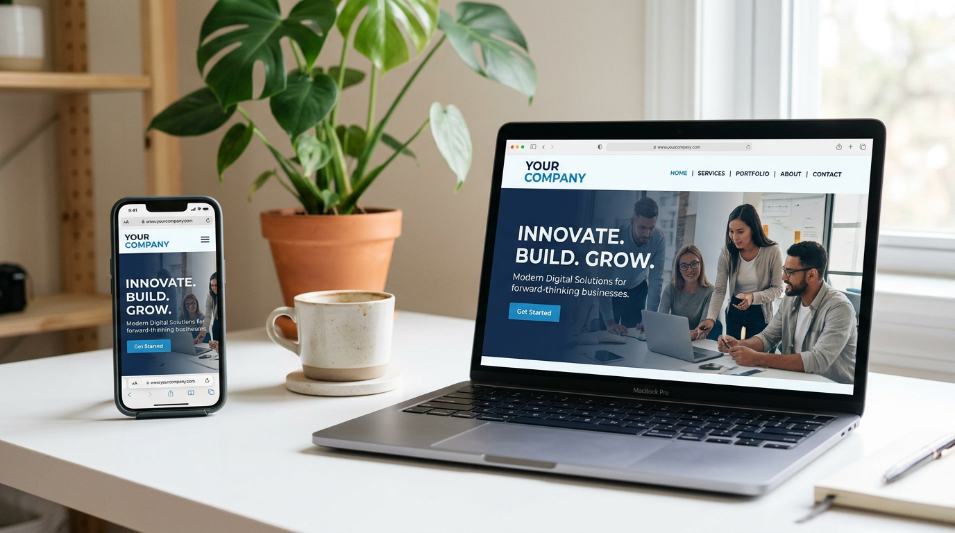 Modern website example